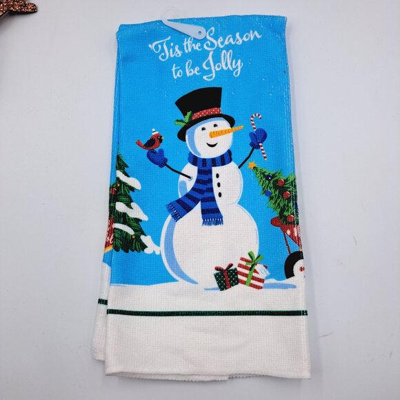 Fitz and Floyd Snowman Gift Gallery Plate & Mug & Frosty Towel & Ty Beanie Boo - Picture 9 of 16